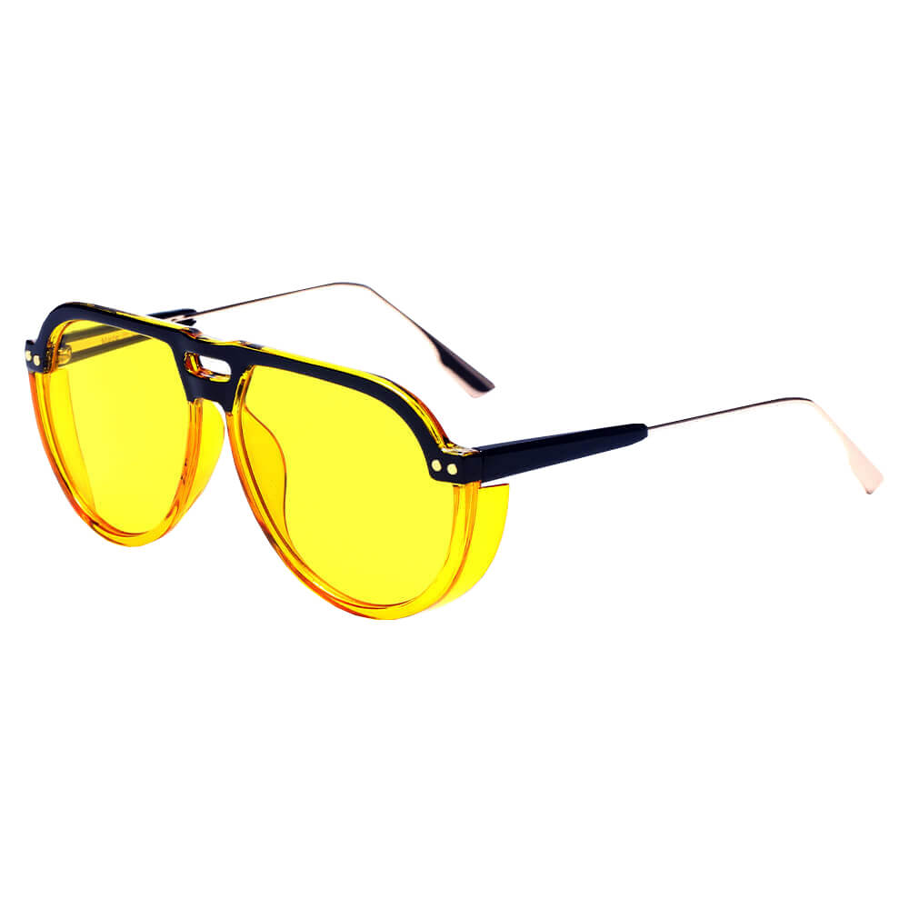 KRAKOW - Modern Round Carrera Style Aviator Fashion Sunglasses-4